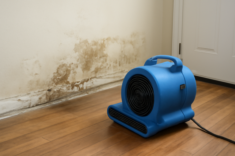 High-Velocity Air Mover Drying