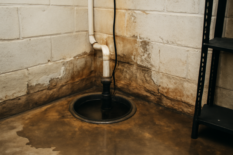 Sump Pump Overflow Water Removal