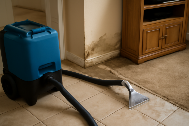 Tile Floor Water Extraction